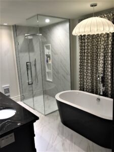 Porte douche sur mesure - G&D installation