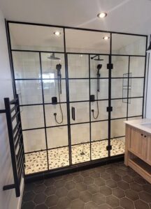 Porte douche sur mesure - G&D installation