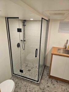 Porte douche sur mesure - G&D installation