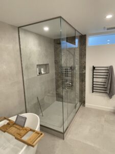 Porte douche sur mesure - G&D installation