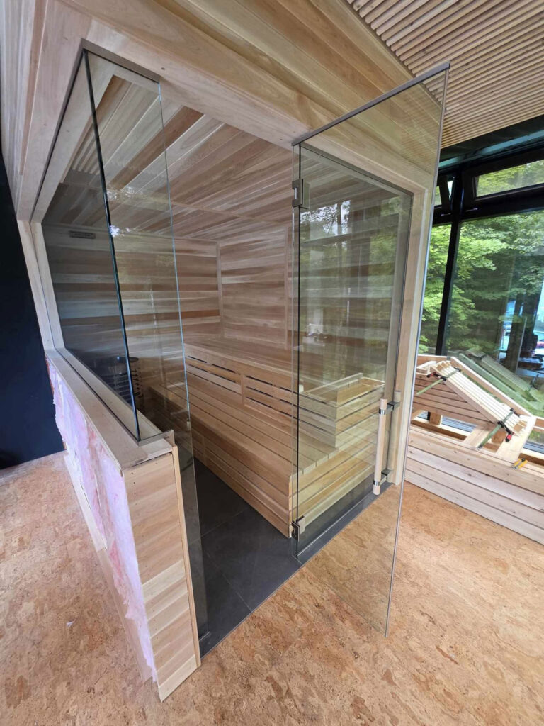 Sauna en verre