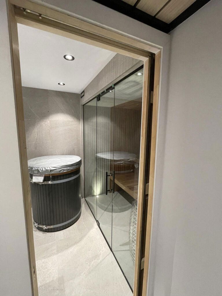 Sauna en verre